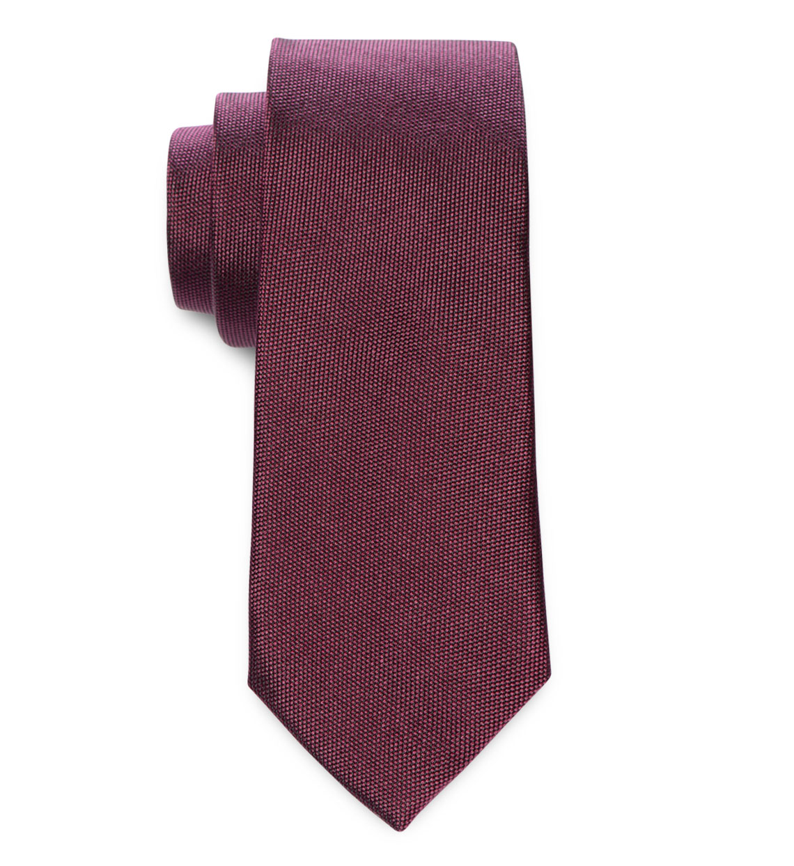 Silk Tie: Purple Hopsack | Men's Accessories