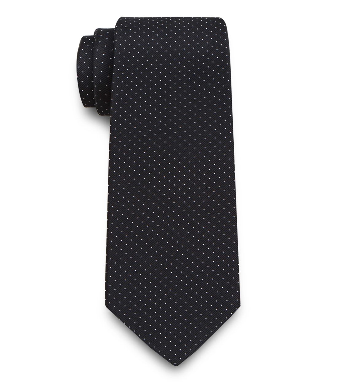 black silk tie